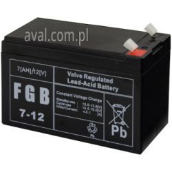Akumulator 12V 7Ah agm FGB7-12 FGB